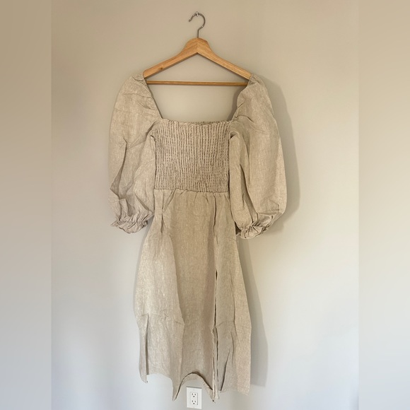NWOT Reformation Gitane Dress in Oatmeal - size M - Picture 7 of 10